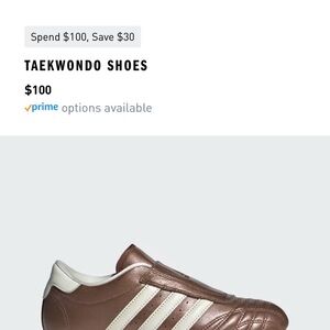 Adidas Metallic Brown Taekwondo Shoes Women’s size 8 NEW